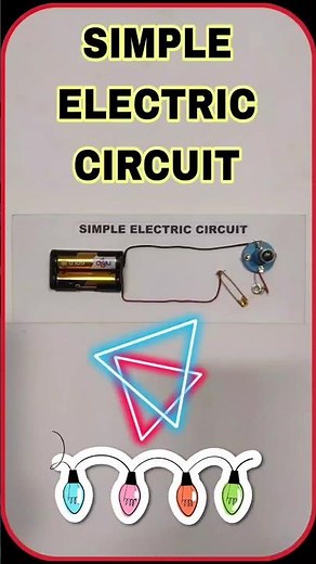 SIMPLE ELECTRIC CIRCUIT #science #funscience