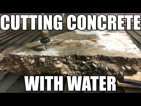 Cutting Concrete With A 60,000 PSI Waterjet
