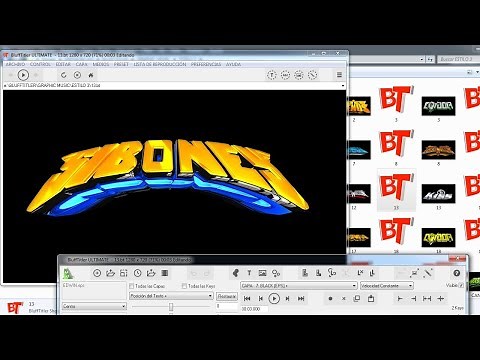 Como Hacer Un 3D Sonidero En Blufftitler X GRAPHIC MUSIC