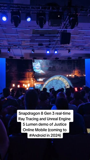 Snapdragon 8 Gen 3 real-time Ray Tracing and Unreal Engine 5 Lumen demo of Justice Online Mobile (coming to #Android in 2024) #qualcomm #snapdragon #snapdragon8gen3 #gaming #mobilegaming #snapdragongaming #mobilegaming #raytracing #unrealengine5 #unreallumen