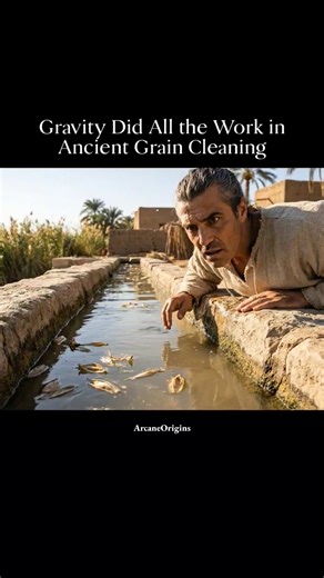 Gravity Did All the Work in Ancient Grain Cleaning #shorts