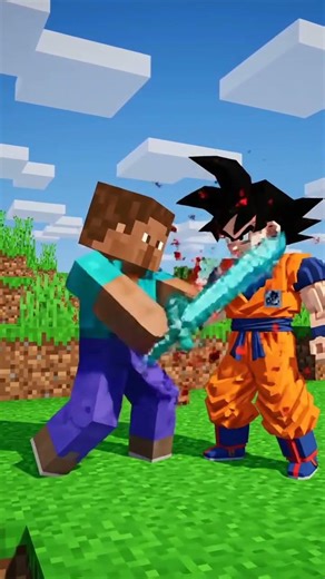 Steve vs Goku #minecraft