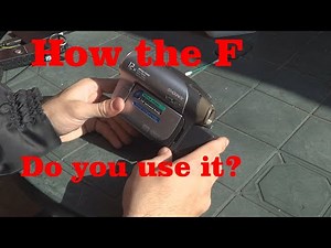 How to use a DVD Camcorder - Sony DCR-DVD203