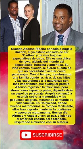Alfonso Ribeiro: De "Carlton" a un amor auténtico – La historia que cambiará tu vida