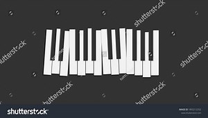 Piano Keys Over Black Flat Vector Stock Vector (Royalty Free) 1892212252 | Shutterstock