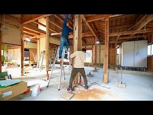 【柱入れ替え】一から材料を選び柱を立て替えて、補強の横架材を入れていく【大工の築55年リフォーム - part3】
