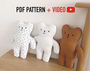 Beginner-friendly Stuffed Bear Pattern   VIDEO Tutorial - Keepsake Memory Bear, Safe Plush Toy for Kids - Etsy Canada