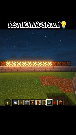 💡 Minecraft: BEST LIGHTING SYSTEM! 🔥 (Automatic & Hidden)#minecraft