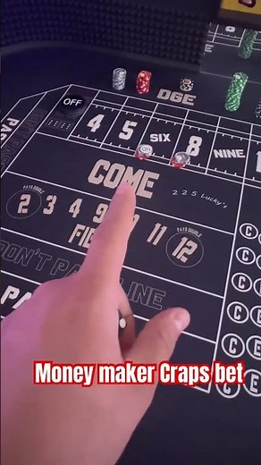 Beginner craps strategy: $12 working on 6 & 8 #craps #casino #cruise