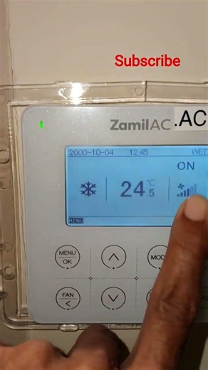 How to Turn On/Off Zamil AC Thermostat | @siratechnology