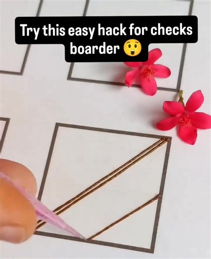 Easy Henna Border Hack for Girls