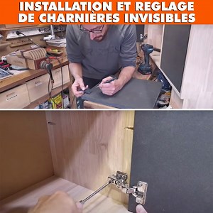 Installation et réglage De Charnière Invisible 👍🏻 | Petitcopeau