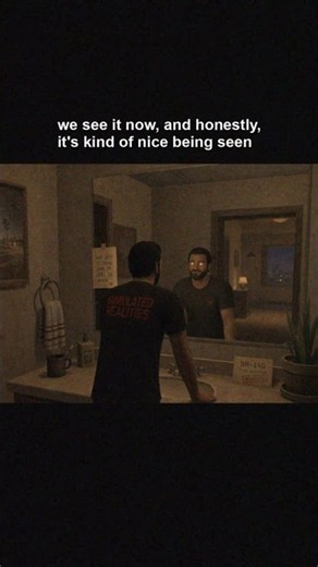 you see yourself seeing you and it feels like relief