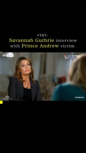 ZirafaMedia on Instagram: "NBC’s Savannah Guthrie conducted a key 2019 Dateline interview with Virginia Giuffre and other Epstein victims. In this interview, Virginia publicly implicated Prince Andrew for the first time. The host, NBC’s Savannah Guthrie founded SOAR (Speak Out, Act, Reclaim) to empower victims refusing silence. Her mother was abducted 20 days ago. » ZM"