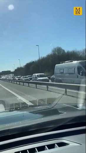 68K views · 169 reactions | Footage shows the M6 motorway packed with...