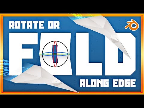 FOLD or ROTATE Along an EDGE in Blender