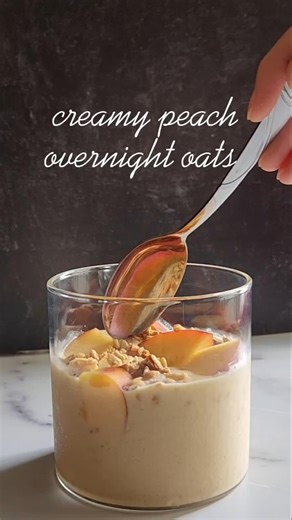 How I Make Yummy Overnight Oats With Peaches