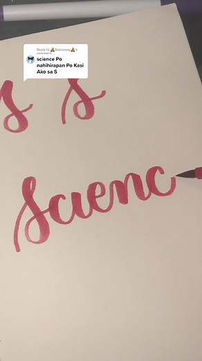 Science Calligraphy Lettering Tutorial