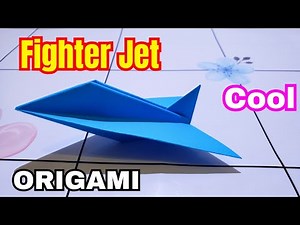 How To Make Paper Fighter Jet ORIGAMI | Easy Fighter Jet ORIGAMI Tutorial
