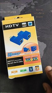 HDMI to Lan (RJ45) Converter for 30mtr Use, 30mtr Duri par b LED Dekh Sakte h wo Cat-6 Wire se