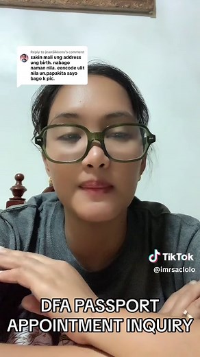 Replying to @jeanSikkens #fypシ゚viral #passport #passportappointment #dfa #inquiry
