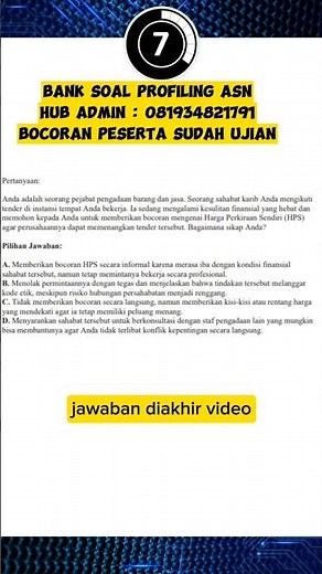 CARA SOAL PROFILING ASN #profilingasn #soalprofilingasn #asn