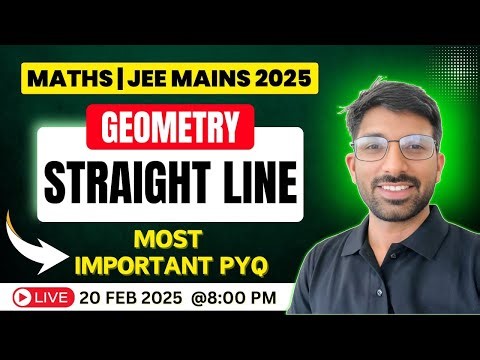 IIT-JEE Mains 2025 Maths Geometry - Straight Line Important PYQs # jeemains2025 #pyq #jee #maths