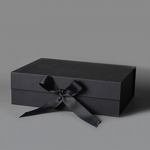 [Hot Item] Custom Black Gift Boxes Foldable Cardboard Package Luxury Packaging Paper Box