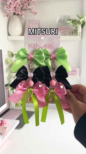 Mini sets for Smash con #kuromi #nezuko #shinobu #mitsuri #totoro #dango #demonslayer #sanrio #anime #cosplay #bows