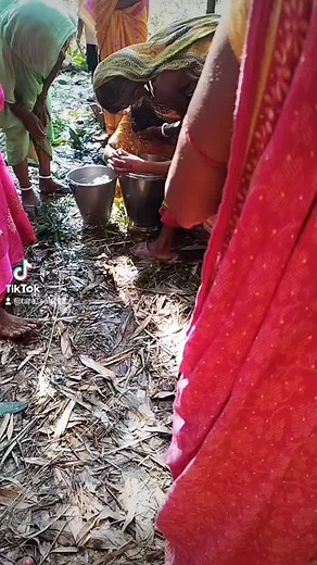 Traditional Women's Clothing and Laundry in Nature