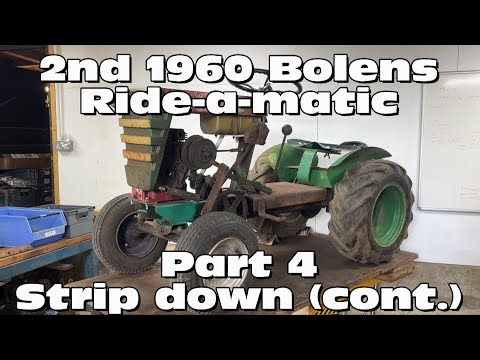 2nd 1960 Bolens Ride-a-matic - Strip down continued (Part 4)