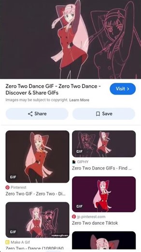 anime girls zero two dance