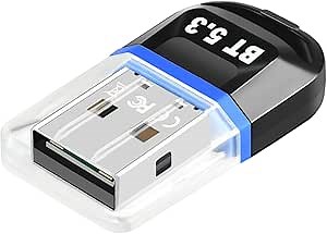 PC Bluetooth Adapter USB Dongle: Windows Computer Dual Mode Wireless Transmitter Receiver – for Keyboard Mouse Headset