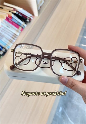 Classical brown frame glasses suitable for any face shape ✨#myopia #glasses #salamin #fashion #fyp