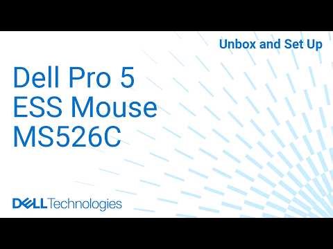 Unboxing and setting up your Dell Pro 5 Wired Fingerprint ESS Mouse MS526C