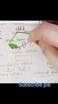 fish bone stitch for beginners #mymultiskills#hindi