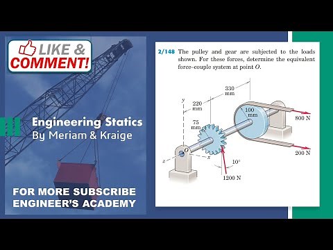 STATICS | 2/148 | 3D resultants | 6th Edition | Engineers Academy