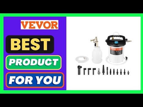 VEVOR Brake Bleeder Kit, 3L Brake Fluid Extractor with 1L Siphon Refilling Bottle & 13 Hose