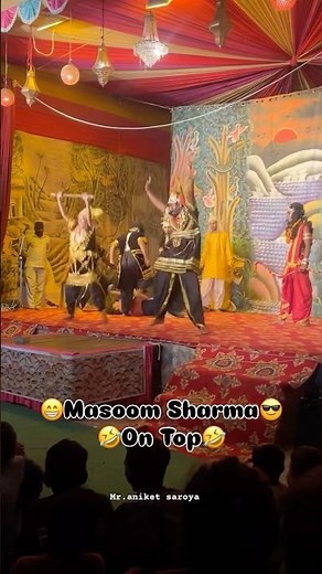 Masoom Sharma on top 😂 Ravan dance 😂 #shorts #comedy #foryou #shortsfeed #ravan #shortvideo