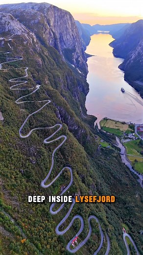 🚗 27 hairpin turns. 900 meters of elevation. Endless views. The road from Lysebotn is one of Norway’s most extreme drives – and a bucket-list adventure you’ll never forget! 🇳🇴 | Spectacular Norway