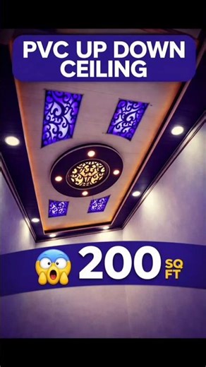 😱PVC UP DOWN CEILING Ab ap kay Qila Didar Singh may sirf Rs-200 feet