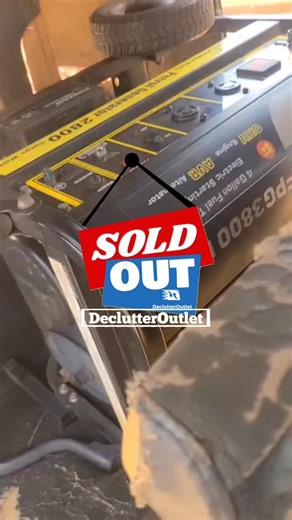 Declutter | Buy & Sell Used Items Outlet in Lagos on Instagram: "ITEM PICKED UP 🚚 We Appreciate the patronage💙 🛒Item Specification: ❌❌SOLD❌❌ Firman 3.5kva Key start Generator - FPG3800E2 (neatly used) ▫️Fixed Price: 253k (Non negotiable) ▫️Shop Smart from @declutteroutlet and enjoy the best discounted price TODAY!"