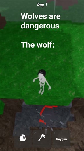 wolves are just babies. #roblox #funny