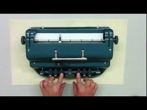 Introduction to the Perkins Brailler - Statewide Vision Resource Centre