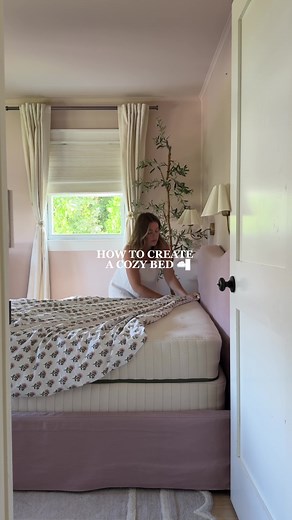 a cozy bed for our little girl 🤍 #beddingsets #howtomakeabed #makingabed