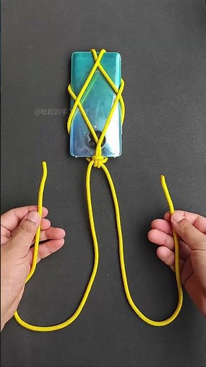 Homemade mobile phone strap #knot