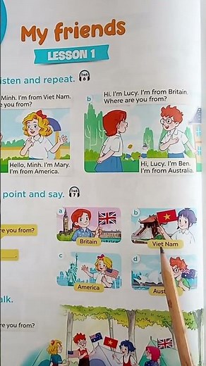 Học tiếng anh lớp 4 Unit 1 Lesson 1.2