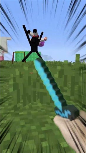 Using Command Block To Save Her From Enderman! ⚡️🧟‍♂️ #shorts