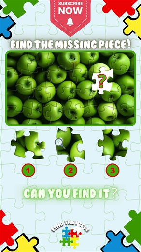 10-Second Puzzle Challenge: Find The Piece