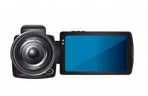 Video camera isolated over white background  | Premium Vector